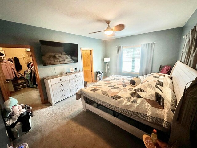 80 Jackson Rd, Somerset, KY 42503 - carpeted bedroom with a spacious closet, a closet, and ceiling fan
