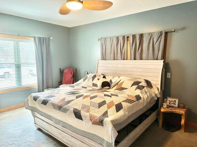 80 Jackson Rd, Somerset, KY 42503 - bedroom with ceiling fan, carpet, and baseboards