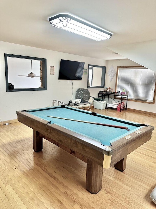 80 Jackson Rd, Somerset, KY 42503 - game room featuring wood finished floors, baseboards, and pool table