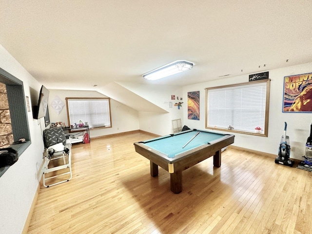 80 Jackson Rd, Somerset, KY 42503 - rec room featuring baseboards, wood-type flooring, and billiards
