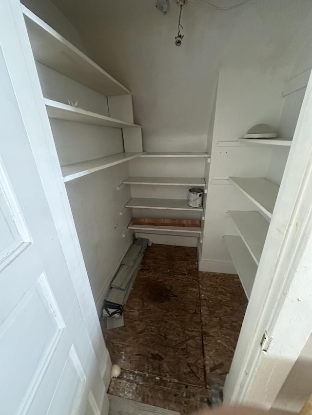 view of storage area