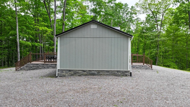 view of outdoor structure