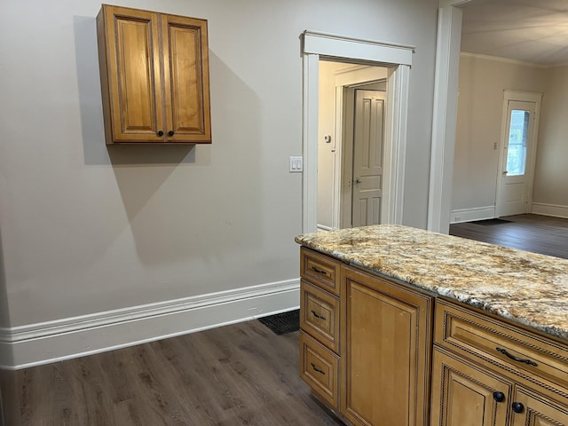 211 S Alta Ave, Danville, KY 40422 - bathroom with wood finished floors and ornamental molding