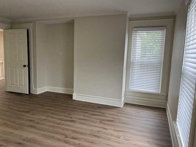 211 S Alta Ave, Danville, KY 40422 - spare room with ornamental molding and wood finished floors