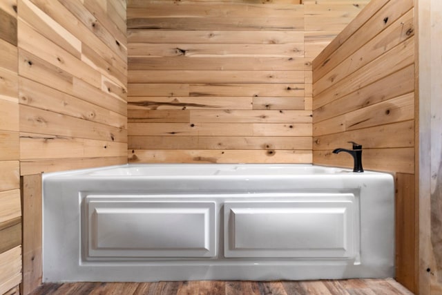 details with wooden walls