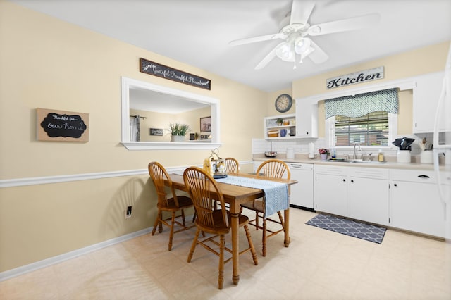 202 Leimaur Dr, Richmond, KY 40475 - dining space with ceiling fan and light floors