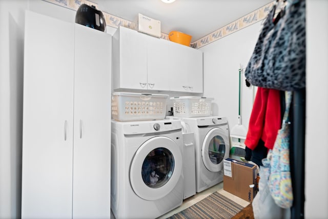 202 Leimaur Dr, Richmond, KY 40475 - laundry room featuring washer and dryer and cabinet space