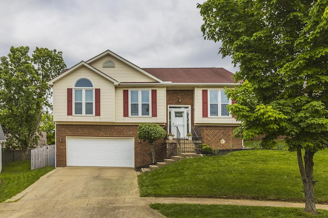 1208 Four Wynds Trl, Lexington, KY 40515 - raised ranch with brick siding, a garage, and concrete driveway