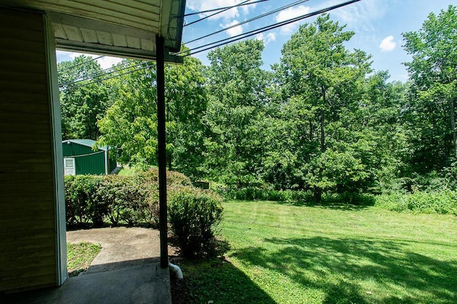 2000 Bald Knob Rd, Frankfort, KY 40601 - view of grassy yard with a patio area