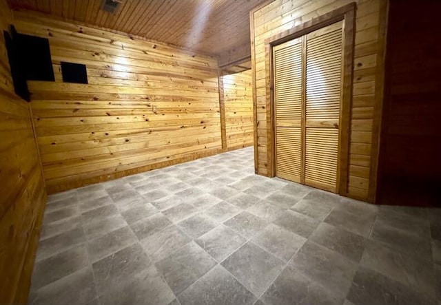 792 Tuggle Rd, Lancaster, KY 40444 - unfurnished bedroom featuring wooden walls and wood ceiling