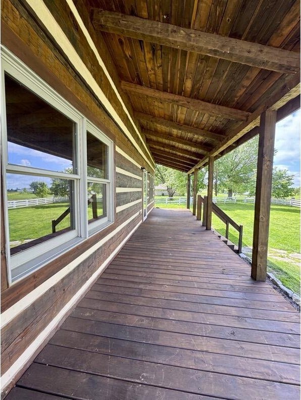 792 Tuggle Rd, Lancaster, KY 40444 - deck featuring a yard