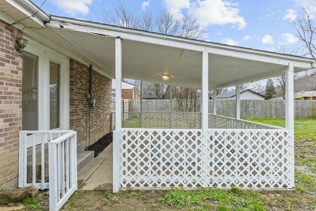 85 Airwood Dr, Stanton, KY 40380 - view of patio / terrace featuring fence