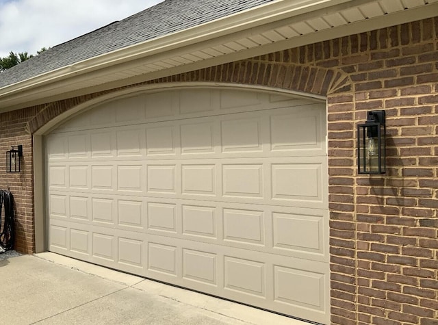 garage with driveway