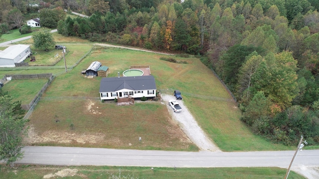 787 Wise Owl Rd, Keavy, KY 40737 - aerial view with a rural view and a wooded view
