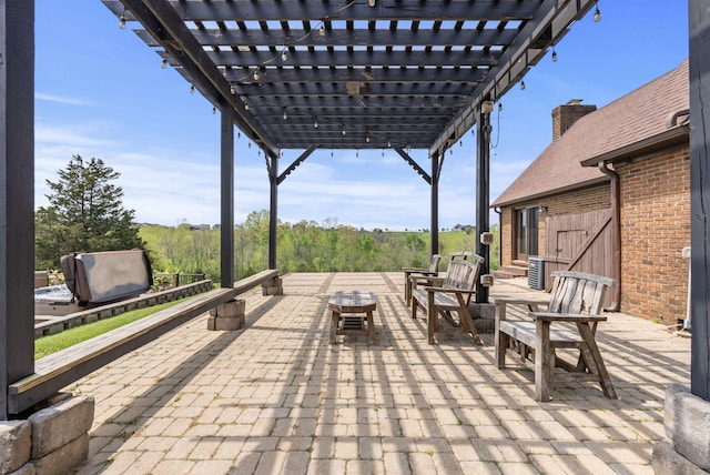 129 Adams Ln, Richmond, KY 40475 - view of patio / terrace featuring a pergola