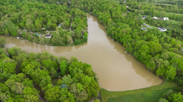 17590 New Columbus Rd, Corinth, KY 41010 - bird's eye view featuring a water view and a view of trees
