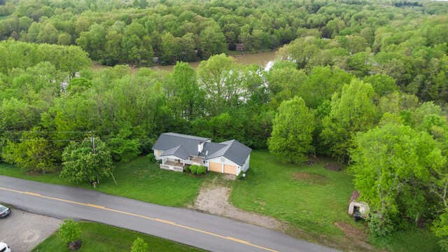 17590 New Columbus Rd, Corinth, KY 41010 - birds eye view of property with a forest view