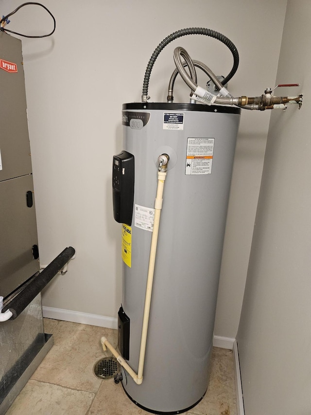 utilities featuring water heater