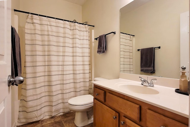 2204 Market Garden Ln, Lexington, KY 40509 - bathroom featuring toilet, vanity, and a shower with shower curtain