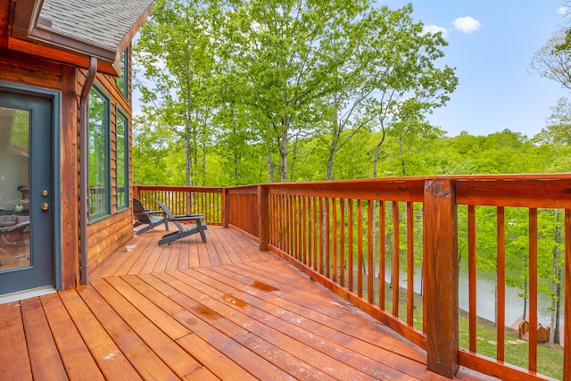 1117 Cliffs Edge Rd, East Bernstadt, KY 40729 - view of wooden deck