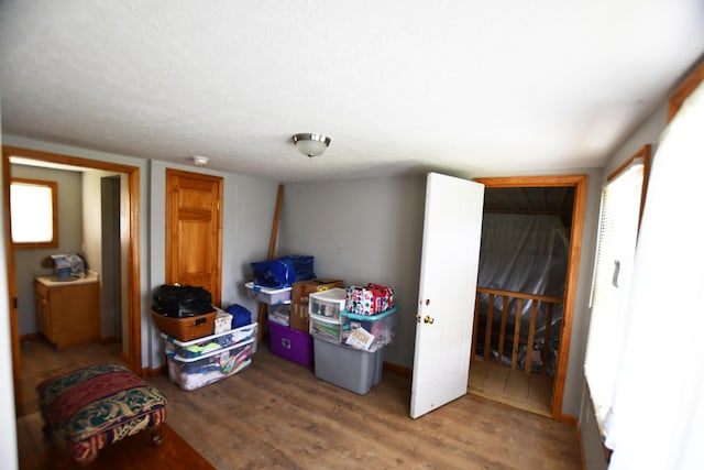 view of storage area