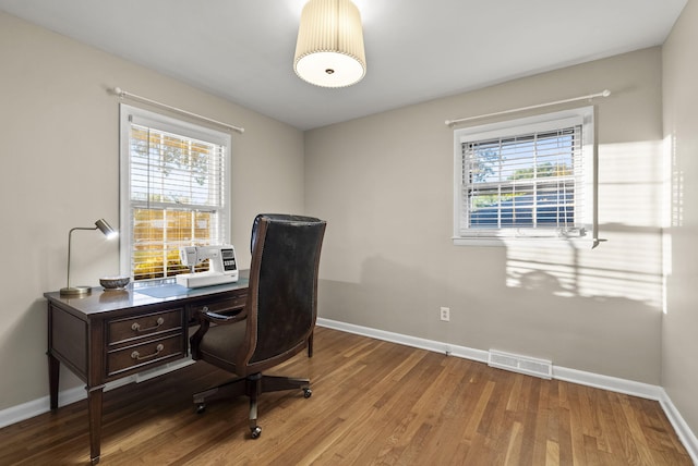 2310 Tulsa Rd, Lexington, KY 40503 - office area with baseboards and wood finished floors