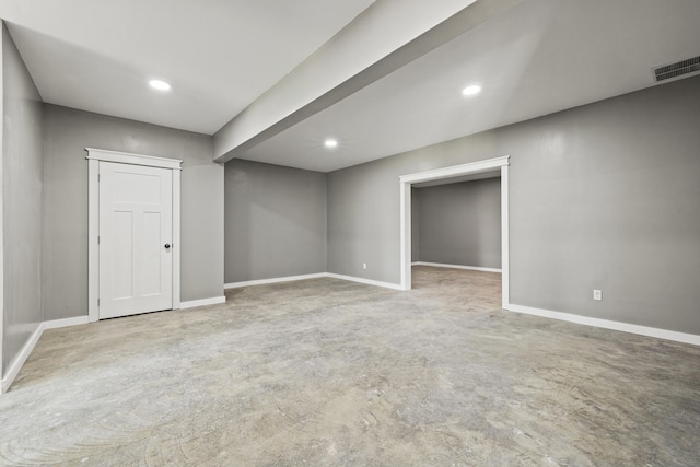 324 Hays Mays Rd, Perryville, KY 40468 - finished below grade area featuring baseboards and recessed lighting