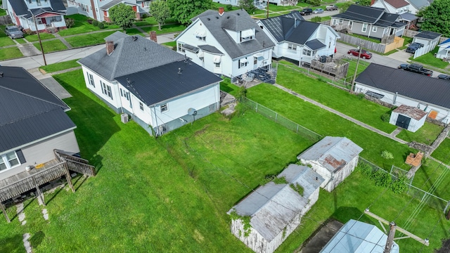 aerial perspective of suburban area