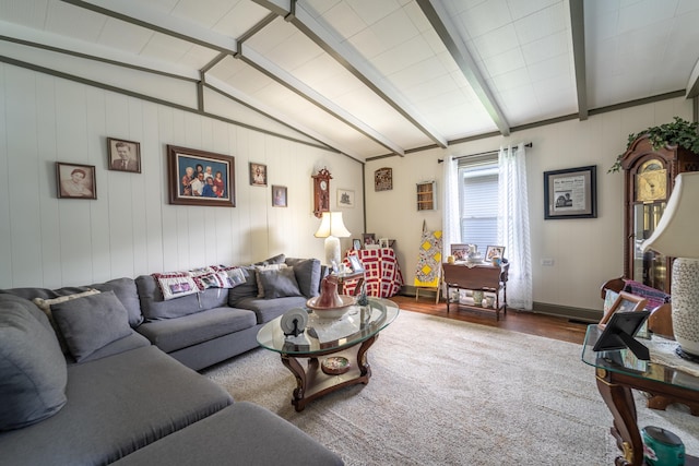 living room featuring wood finished floors