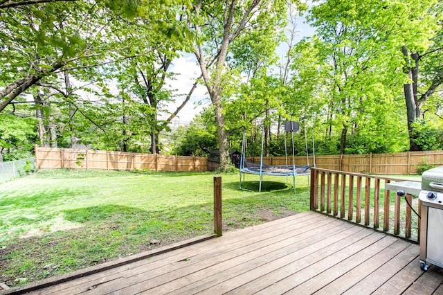 3476 Grasmere Dr, Lexington, KY 40503 - deck featuring a trampoline