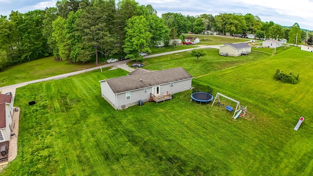 view from above of property
