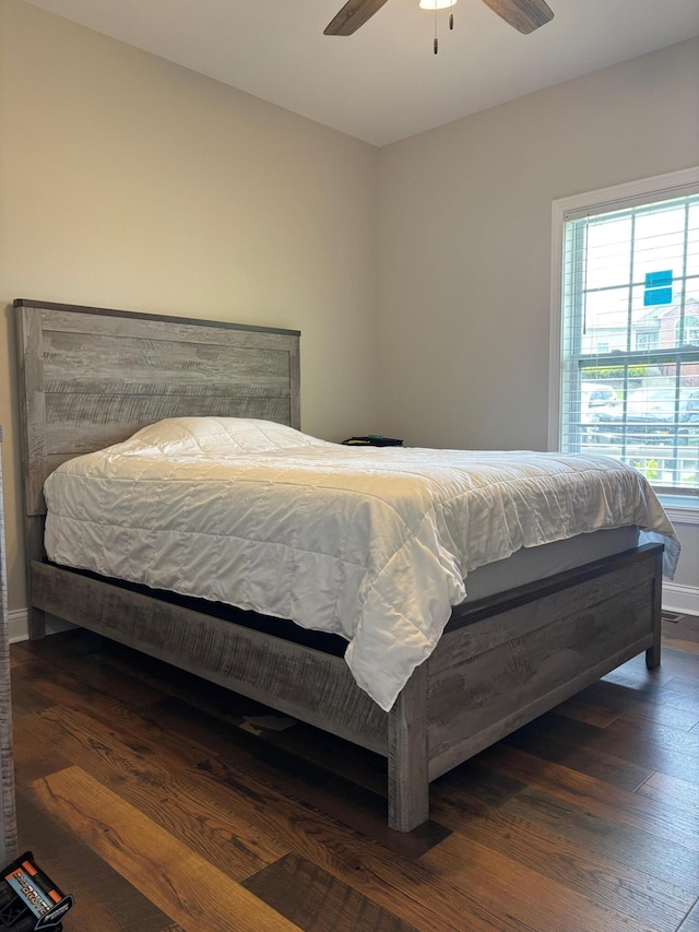 875 Ridgeview Dr, Frankfort, KY 40601 - bedroom featuring wood finished floors, baseboards, and a ceiling fan