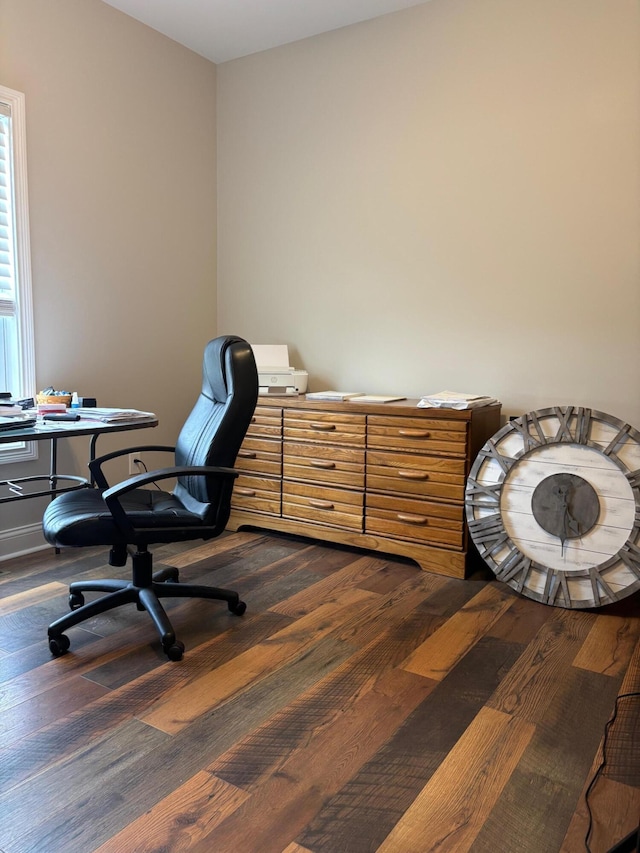 875 Ridgeview Dr, Frankfort, KY 40601 - office with dark wood-style flooring