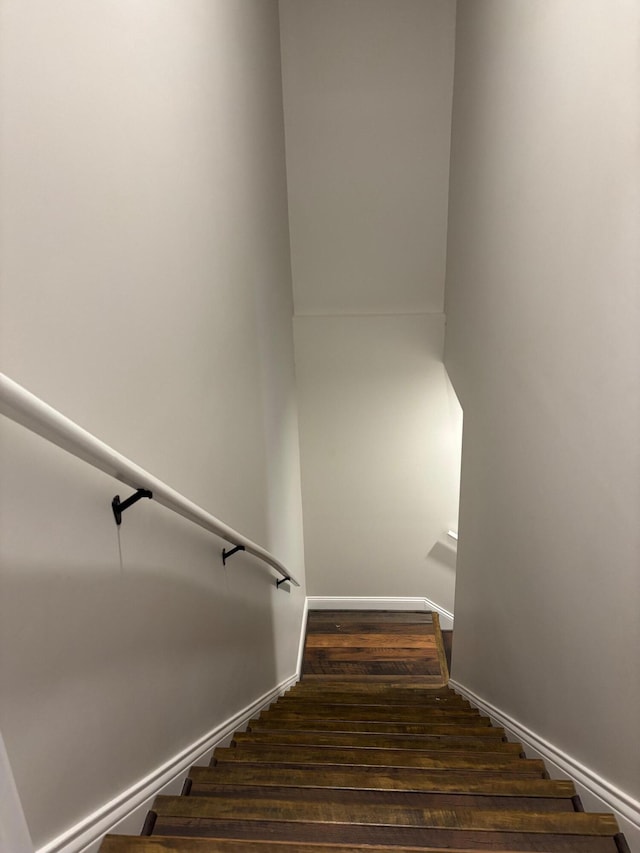 875 Ridgeview Dr, Frankfort, KY 40601 - stairs with wood finished floors and baseboards