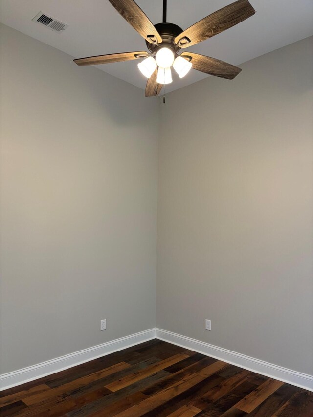 875 Ridgeview Dr, Frankfort, KY 40601 - spare room featuring baseboards, dark wood finished floors, and a ceiling fan