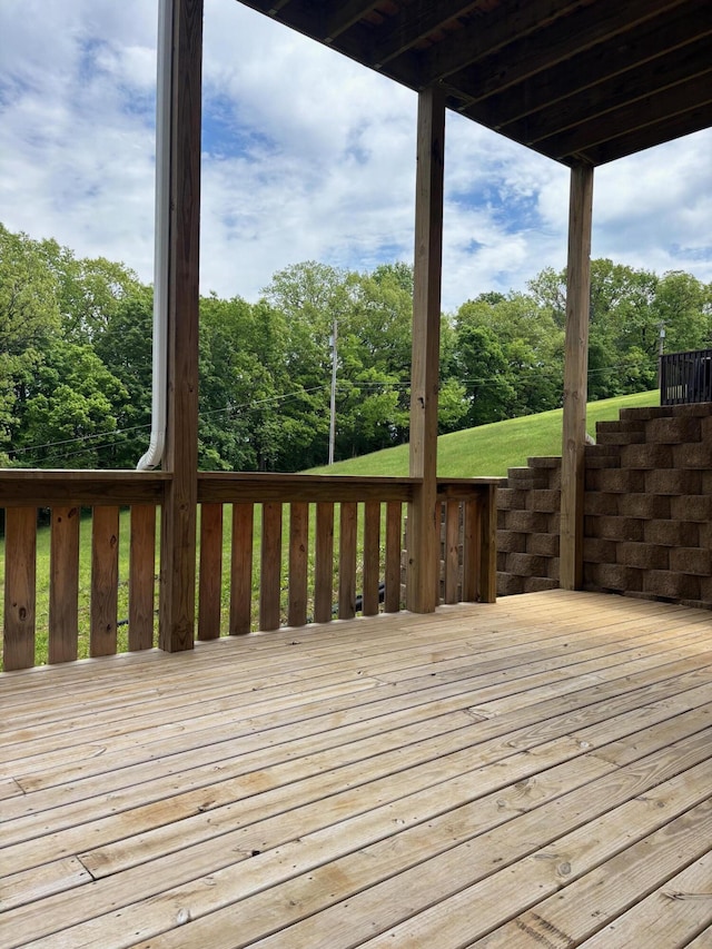 875 Ridgeview Dr, Frankfort, KY 40601 - deck featuring view of scattered trees