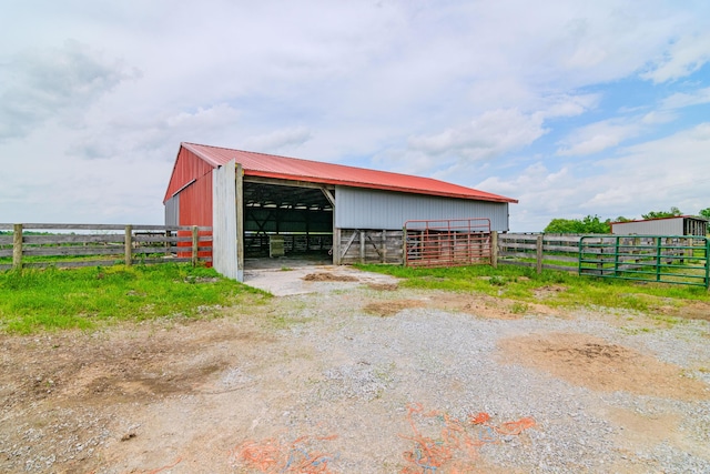 view of outbuilding featuring an exterior structure and an outdoor structure