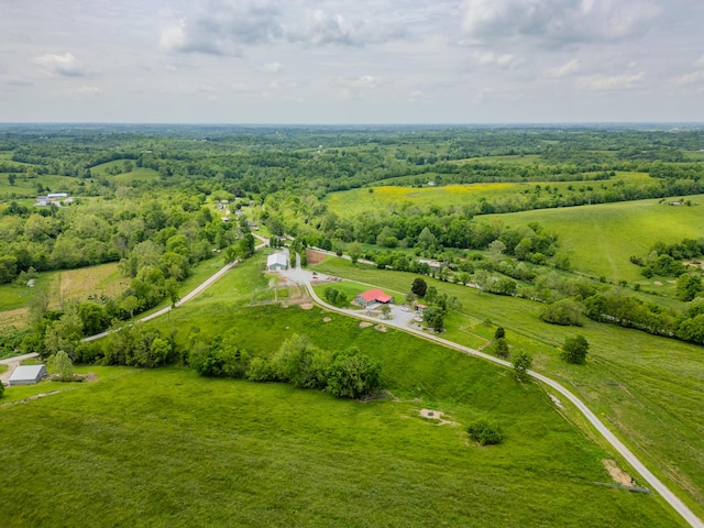 aerial view of sparsely populated area