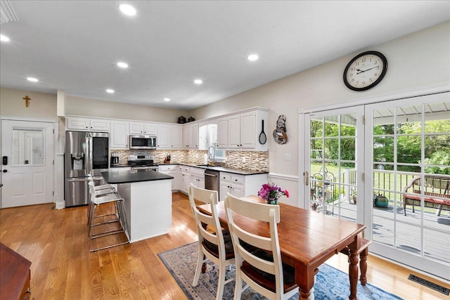 1183 The Ridings, Winchester, KY 40391 - dining area featuring light wood finished floors and recessed lighting