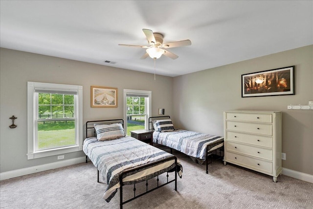 1183 The Ridings, Winchester, KY 40391 - bedroom featuring light colored carpet, baseboards, and a ceiling fan