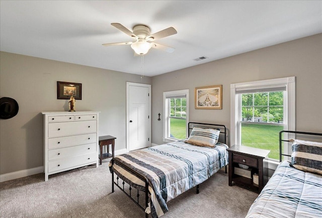 1183 The Ridings, Winchester, KY 40391 - bedroom featuring baseboards, ceiling fan, and carpet floors
