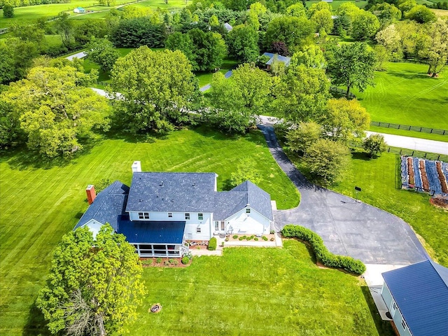 1183 The Ridings, Winchester, KY 40391 - aerial view of property and surrounding area featuring a tree filled landscape