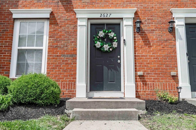 2627 Calgary, Lexington, KY 40509 - doorway to property with brick siding