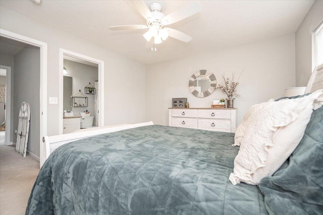 2627 Calgary, Lexington, KY 40509 - bedroom featuring light colored carpet, baseboards, and ceiling fan