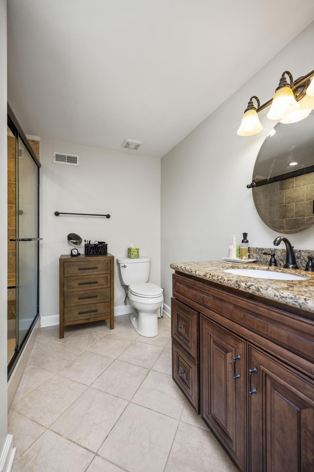 452 Rookwood Pkwy, Lexington, KY 40505 - bathroom with vanity, a stall shower, and tile patterned floors