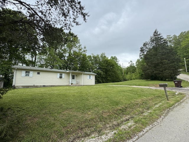 357 Powell Rd, Clay City, KY 40312 - view of front of home with a front yard and crawl space