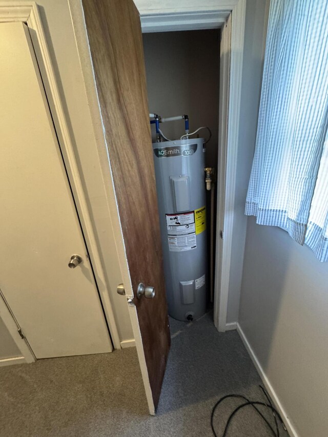 357 Powell Rd, Clay City, KY 40312 - utility room featuring water heater