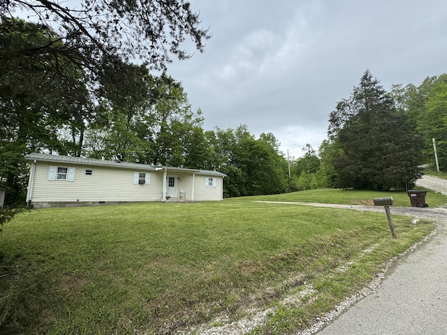 357 Powell Rd, Clay City, KY 40312 - view of front of house with a front lawn and crawl space