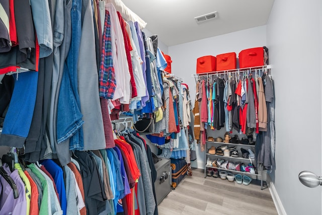 157 Cross Park Dr, Georgetown, KY 40324 - spacious closet with wood finished floors