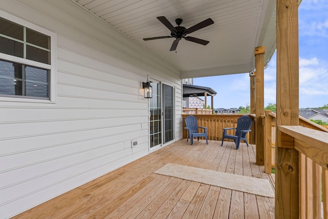 3008 Locust Blossom Cv, Lexington, KY 40511 - wooden terrace featuring ceiling fan